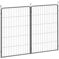 PawHut Two-Piece Dog Pen Expansion Pack for Large Dogs, 100cm Tall Animal Pen with Three Connecting Stakes