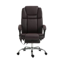 Vinsetto Six Point Vibrating Massage Office Chair - Dark Brown
