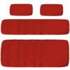 Outsunny Set of 14 Outdoor Cushion Covers - Red