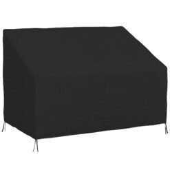 Outsunny 600D Oxford Cloth Furniture Cover, 2 Seater Sofa Protector for Garden Patio, Outdoor, Waterproof, Black, 140L x 84W x 56/94H cm