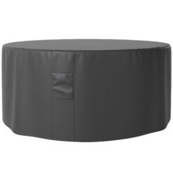 Outsunny Garden Patio Large Furniture Set Round Cover 600D Oxford Waterproof, 193 x 80H cm, Black