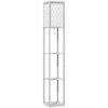 HOMCOM Three-Shelf Standing Lamp - Grey/White