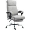Vinsetto Faux Leather Massage Office Chair - Light Grey