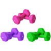 SPORTNOW Set of 6 Hex Dumbbells, Neoprene Weights Pair with Non-Slip Grip, Home Gym Fitness Training Equipment, 2 x 3kg, 2 x 4kg, 2 x 5kg, Pink, Purple, Green
