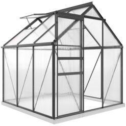 Outsunny 190 x 190cm Walk-In Polycarbonate Greenhouse