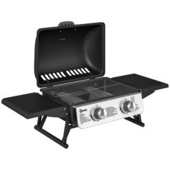 Outsunny Two-Burner Compact Gas Grill - Black