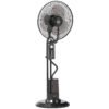 HOMCOM Pedestal Fan with Water Mist Spray, Spray Misting Fan with 70 Oscillation, Tilt Head, 3 Speeds, 3 Modes, Adjustable Mist, 3.2L Water Tank, for Home, 120 cm