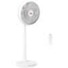 HOMCOM Pedestal Fan with Oscillating, Tilt, Adjustable Height, White