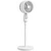 HOMCOM Pedestal Fan, Powerful Air Circulator, 12 Inch Floor Standing Fan with 3 Speed Settings, Oscillating Function for Bedroom, Home and Office, White