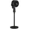 HOMCOM Pedestal Air Circulation Fan with Oscillating, Light Off, Black