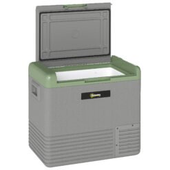 Outsunny 50L Portable Car Refrigerator - Light Green and Grey