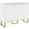 HOMCOM 3-Door Sideboard Storage Cabinet - White