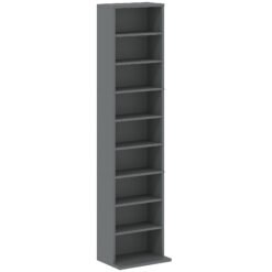 HOMCOM 260 Narrow CD Storage Unit - Grey
