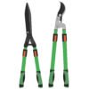 Outsunny 2 Pcs Garden Shears Set, Tree Lopper, Hedge Shears with Telescopic Extendable Handles, Garden Shears for Hedges, Shrubs and Bushes, Lightweight Shrub Care Kit for Cutting, Trimming