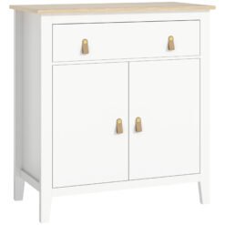 HOMCOM Farmhouse Style Sideboard - White