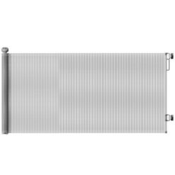 PawHut Retractable Stair Gate Extends Up to 180 cm Wide, Dog Gate for Doorways, Stairways, Hallways, Grey