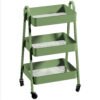 HOMCOM Three-Tier Storage Trolley - Green