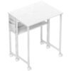 HOMCOM 63 cm Drop Leaf Writing Work Desk - White