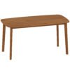 HOMCOM Pine Wood Rectangular Dining Table - Light Brown