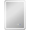 HOMCOM 70 x 50 cm Bluetooth Bathroom Mirror - Silver-Tone