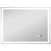 HOMCOM 60 x 80 cm Anti-Fog LED Bathroom Mirror, with Bluetooth - Silver Tone