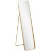 HOMCOM 40 x 160 cm Rectangular Full Length Mirror - Gold Tone