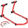 HOMCOM Motorcycle Stand, Front/Rear Paddock Stand, with 390 kg Weight Capacity, Red
