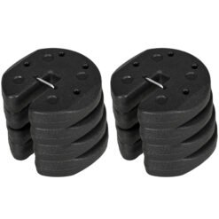 Outsunny Gazebo Weights Set of 8, 24KG Weights for Gazebo Legs with Reinforce Pins and Carry Belt, for Gazebos Shelters Marquees Tents