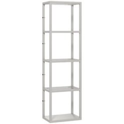 HOMCOM Four-Shelf Floor Lamp - Grey