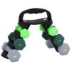 SPORTNOW Dumbbells Set with Storage Rack, 2 x 1kg, 2 x 2kg, 2 x 3kg, Green
