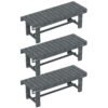 Outsunny 2-Seater Garden Wooden Bench, Grey