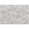 HOMCOM Modern Area Rug, Geometric Pattern Non-Slip Washable Rug, Soft Floor Carpet for Living Room, Bedroom, Dining Room, Home Office, 290 x 200 cm, Grey