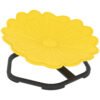 AIYAPLAY Flower-Shaped Sensory Spinning Chair with Non-Slip Base for Balance/Coordination, Yellow