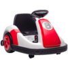AIYAPLAY Kids Bumper Car with 360-Degree Rotation, 6V Electric Ride On Car with Music and Horn for 3-8 Years Old, Red
