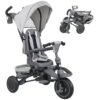 AIYAPLAY 6 in 1 Foldable Kids Trike with Adjustable Parent Handle & Canopy for Ages 1-5, Grey