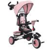 AIYAPLAY 6 in 1 Foldable Kids Trike with Adjustable Parent Handle & Canopy for Ages 1-5, Pink