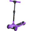 AIYAPLAY Three-Wheel Foldable Electric Scooter for Kids Aged 6-10 Years, Purple