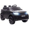 AIYAPLAY Land Rover Discovery Licensed 12V Kids Electric Car with Remote, 4 Wheel Suspension, Slow Start, Lights, Music, Black