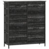 HOMCOM Chest of Ten Fabric Drawers - Black