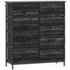 HOMCOM Chest of Eight Fabric Drawers - Black