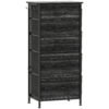 HOMCOM Chest of Five Fabric Drawers - Black