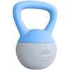 SPORTNOW 6KG Soft Kettlebell, Kettlebell with Non-Slip Handle for Home Gym, Weight Lifting, Strength Training, Light Blue/Grey