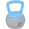 SPORTNOW 10KG Soft Kettlebell, Kettlebell with Non-Slip Handle for Home Gym, Weight Lifting, Strength Training, Light Blue/Grey