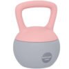 SPORTNOW 10KG Soft Kettlebell, Kettlebell with Non-Slip Handle for Home Gym, Weight Lifting, Strength Training, Pink/Grey