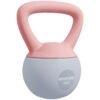 SPORTNOW 4KG Soft Kettlebell, Kettlebell with Non-Slip Handle for Home Gym, Weight Lifting, Strength Training, Pink/Grey