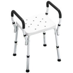 HOMCOM 57-69cm Aluminium Frame Bath Seat