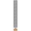 HOMCOM LED Floor Lamp for Living Room, 120cm Modern Standing Lamp with 3000K/4500K/6500K Colour Temperatures, Linen Shade and Wooden Base, Grey