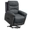 HOMCOM Power Lift Recliner Chair with Vibration Massage, Heat, USB - Grey