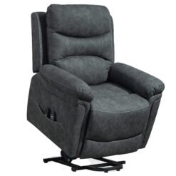 HOMCOM Power Lift Recliner Chair with Vibration Massage, Heat, USB - Grey