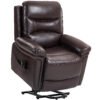 HOMCOM Power Lift Recliner Chair with Vibration Massage, Heat, USB - Brown